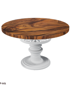 Bàn Nhôm Tròn Mặt Gỗ Me Tây WRG120